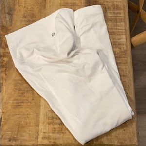 Lululemon white thick leggings